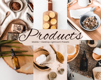 18 Product Lightroom Presets, Lightroom Mobile Presets, Product Mobile Filters, Instagram Product Presets, Boho Presets, Beige Presets