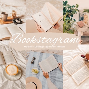 20 Bookstagram Lightroom Presets, Bookstagram filter, Book Presets, Warm Presets, Boho Presets, Lightroom Mobile Presets, Instagram filter