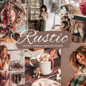 10 Rustic Lightroom Presets, Rustic Presets, Natural Presets, Earthy Presets, Warm Presets, Farm Presets, Mobile Presets, Instagram filter