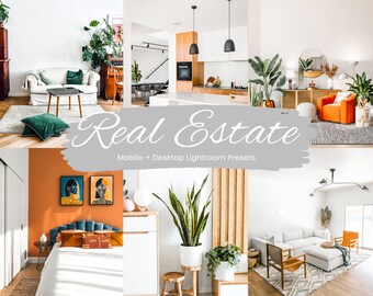 15 Real Estate Lightroom Presets, Real Estate Mobile Presets, White Interior Presets, White Presets, Clean Presets, Clean Home Preset