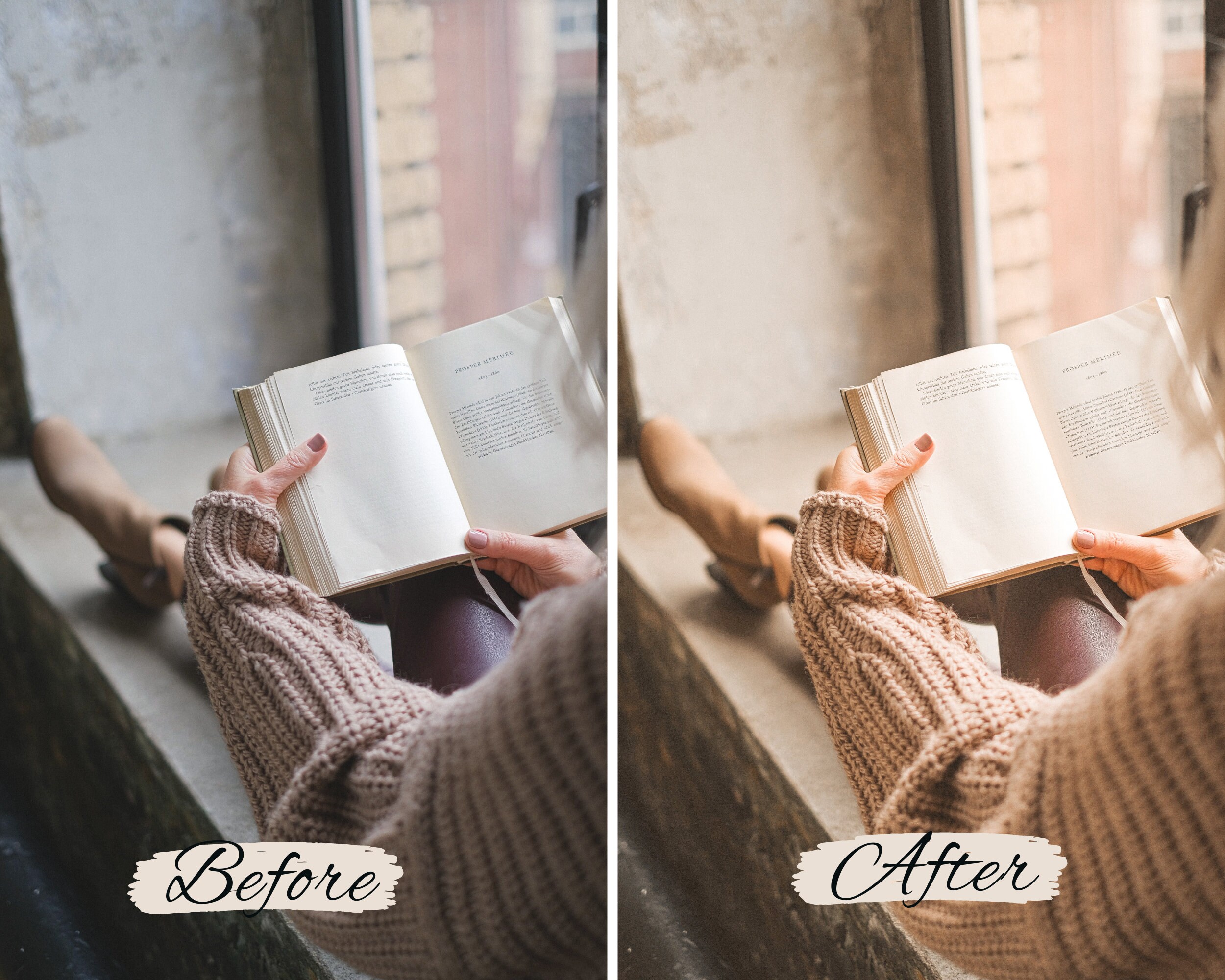 20 Bookstagram Lightroom Presets Bookstagram Filter Book Etsy