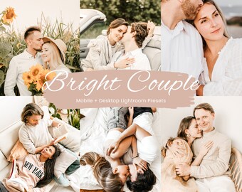 20 Bright Couple Lightroom Presets, Summer Love Presets, Bright Presets, Light Airy Presets, Lightroom Mobile Presets, Warm Mobile Filters