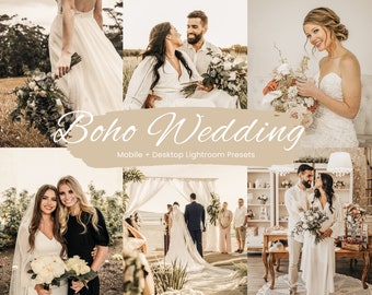 25 Boho Wedding Lightroom Presets, Love Presets, Couple Presets, Wedding Preset Bundle, Lightroom Mobile Presets, Wedding Instagram filters