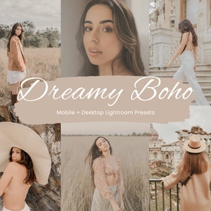 20 Dreamy Boho Lightroom Presets, Earthy Mobile Preset, Instagram filter, Natural Lifestyle Preset, Bohemian Filter, Lightroom Mobile Preset