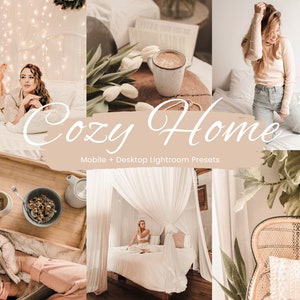20 Cozy Home Presets Lightroom, Interior Presets, Clean Home Preset, Real Estate, Mobile Lightroom Prests, Bright Mobile & Desktop Presets