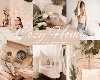 20 Cozy Home Presets Lightroom, Interior Presets, Clean Home Preset, Real Estate, Mobile Lightroom Prests, Bright Mobile & Desktop Presets