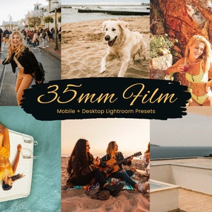 20 Film Presets, 35mm Film filters, Lightroom mobile presets, Instagram filters, Vintage film preset, Analog 35mm Preset, Disposable preset