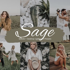 20 Sage Lightroom Presets, Earthy Mobile Preset, Instagram filter, Outdoor Organic Preset, Blogger Presets, Natural Lifestyle Preset