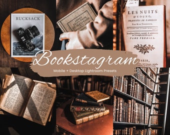 20 Vintage Bookstagram Lightroom Preset, Bookstagram filter, Book Preset, Vintage Preset, Bookish, Lightroom Mobile Preset, Instagram filter