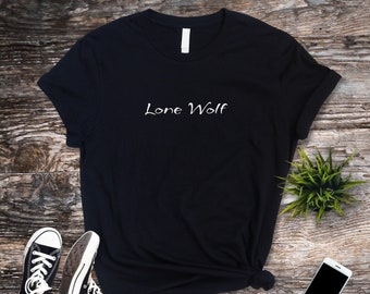 Lone Wolf T-shirt, Solo Player Tshirt, Tee Shirt Gift For Independent Person, Introverted People, Individualists, Solo Achievement