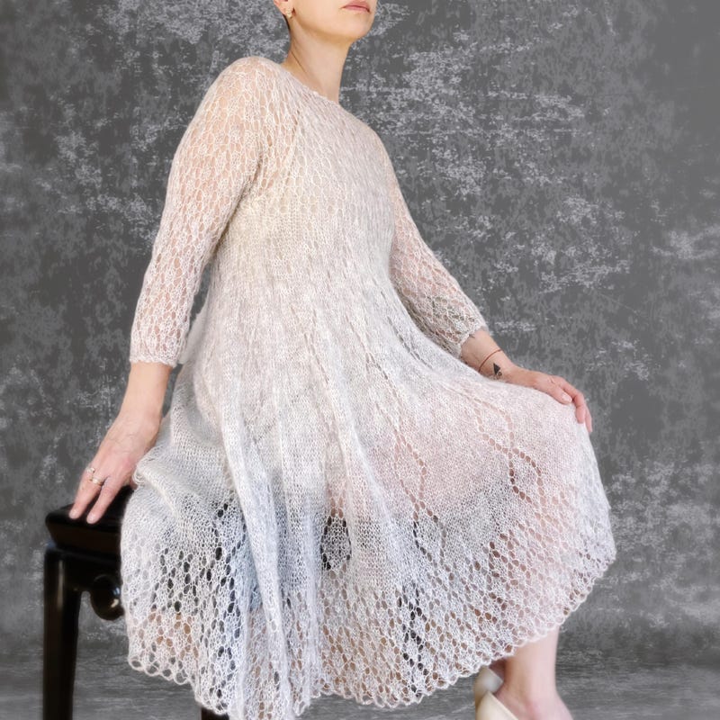 Crochet Lace Sheer Dress