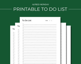 Checklist To Do Task List.pdf Printable to Do List PDF Planner Checklist Task Lists Instant Download ...