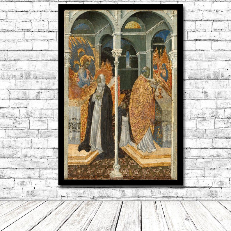 The Miraculous Communion of Saint Catherine of Siena by Giovanni De ...