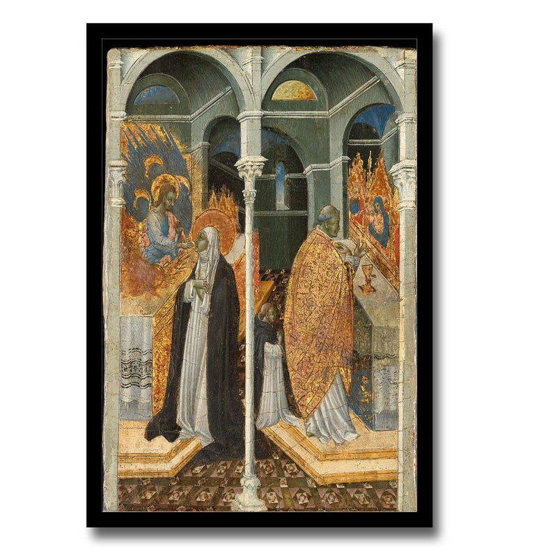 The Miraculous Communion of Saint Catherine of Siena by Giovanni De ...
