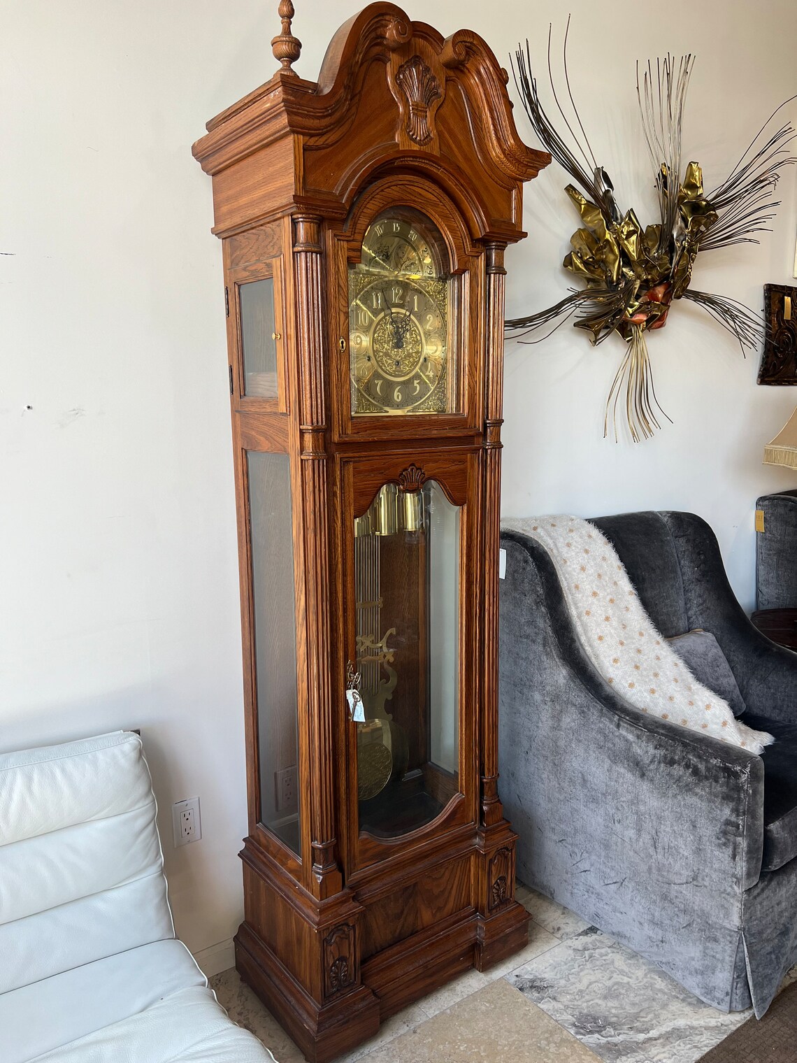 Vintage Ridgeway Grandfather Clock, Vintage Clock, Traditional Clock Etsy