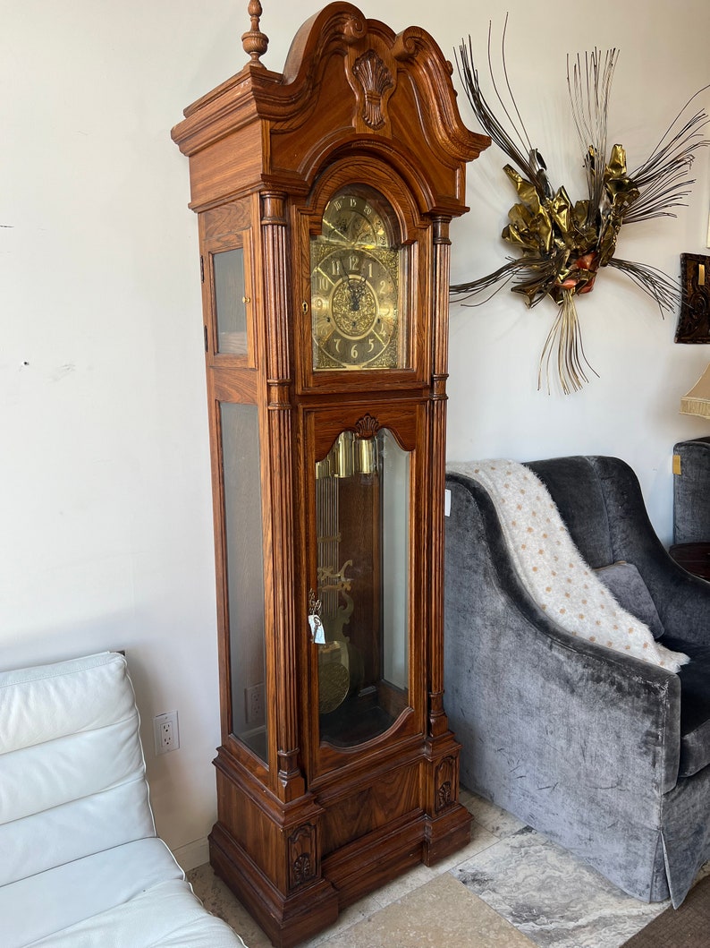 Vintage Ridgeway Grandfather Clock, Vintage Clock, Traditional Clock Etsy