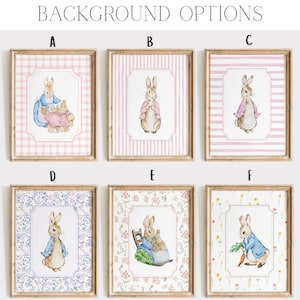 Peter Rabbit Nursery Prints, Vintage Nursery Decor Girl, Beatrix Potter ...