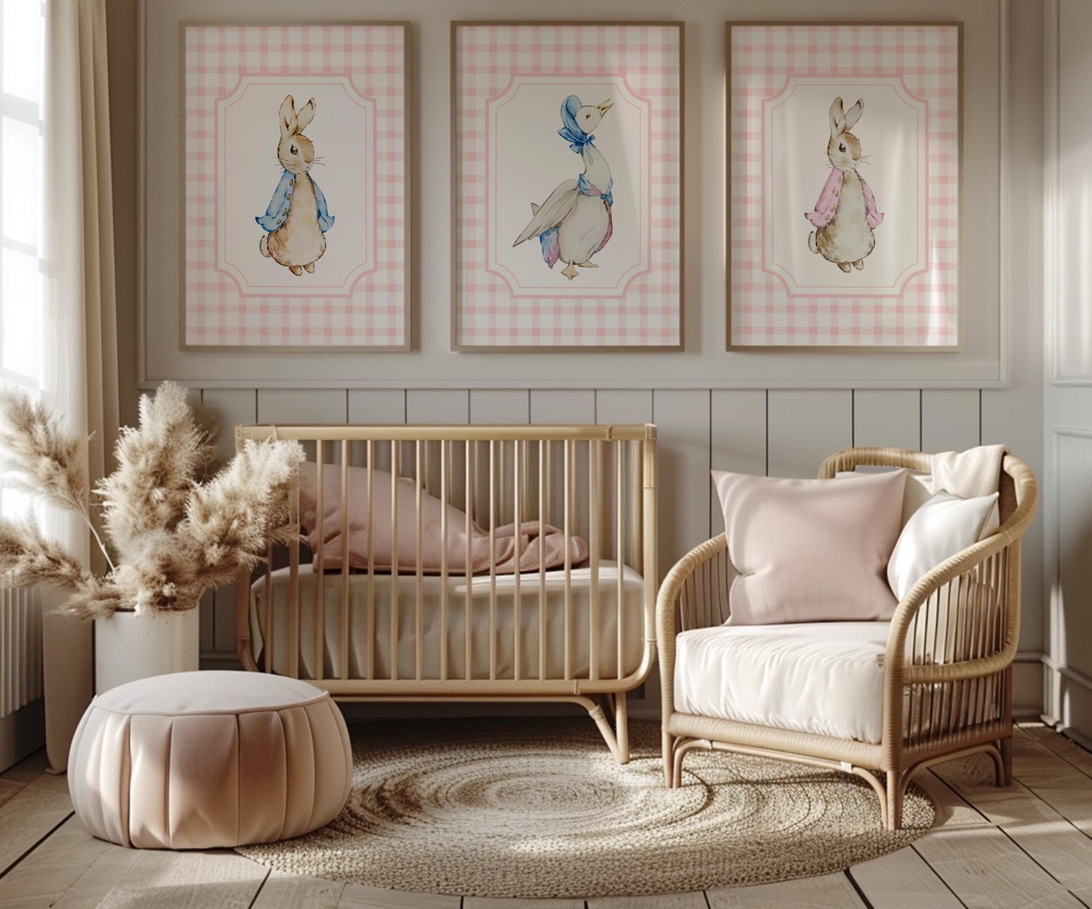 Peter Rabbit Nursery Prints, Vintage Nursery Decor Girl, Beatrix Potter ...