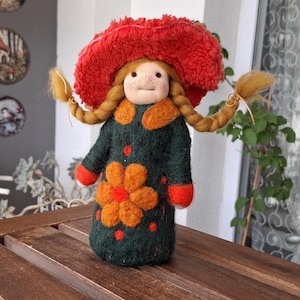 23 cm (9&#39;&#39;) Needle-Felted Waldorf Doll | Collectible Waldorf Dolls in Unique Designs