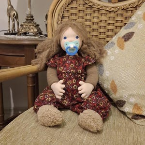 43 cm (16.9&#39;&#39;) Handmade Waldorf Doll | Perfect Gift for Kids, Handmade with Organic Wool, Eco-Friendly Doll, Unique Handmade Baby Doll