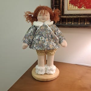 Handmade Waldorf Doll: 12.2&quot; Soft Wool Baby Doll