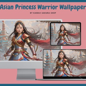 Elegant Strength: Asian Princess Warrior Wallpaper