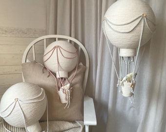 Macrame hot air balloon