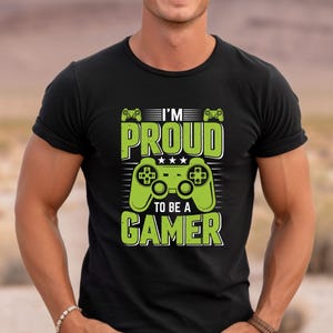 I'm Not A Player I'm A Gamer T-Shirt - Cool Black Graphic Tee, Printed Cotton Shirt In XX-Large