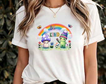 親切なTシャツ、モチベーションを高める名言Tシャツ、ポジティブなメッセージトップ、インスピレーションを与える親切アパレル、メンタルヘルスサポートのための元気づけるギフト