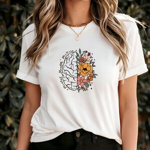 Mental Health Matters T-Shirt, Positive Affirmation Tee, Mental Wellness Gift, Inspirational Self-Care Shirt, Mindfulness Quote Top
