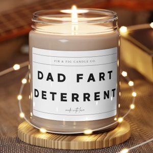 Dad Furz Abschreckung 9 Unzen Kerze, Kerze Geschenke, lustige Kerze, Geschenk für Papa, lustige Geschenke, Geschenk von Tochter zu Papa, Geschenk zum Vatertag, Geschenk für ihn