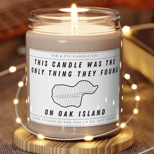 Oak Island Mystery 100% umweltfreundliche 9oz Sojakerze, Oak Island Mystery Kerze, Geldgrube Schatzsuche, Oak Island Curse Show Fan Papa Geschenk