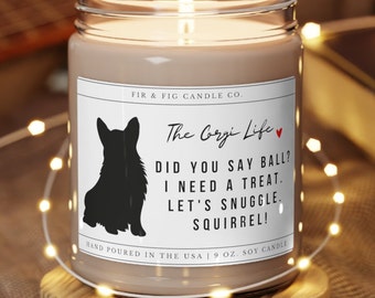 The Corgi Life 100% Eco-Friendly 9oz Soy Candle, Corgi Candle, Corgi Gift,Corgi Mom, Corgi Lover,Unique Gift for Corgi Owner, Corgi dad Gift