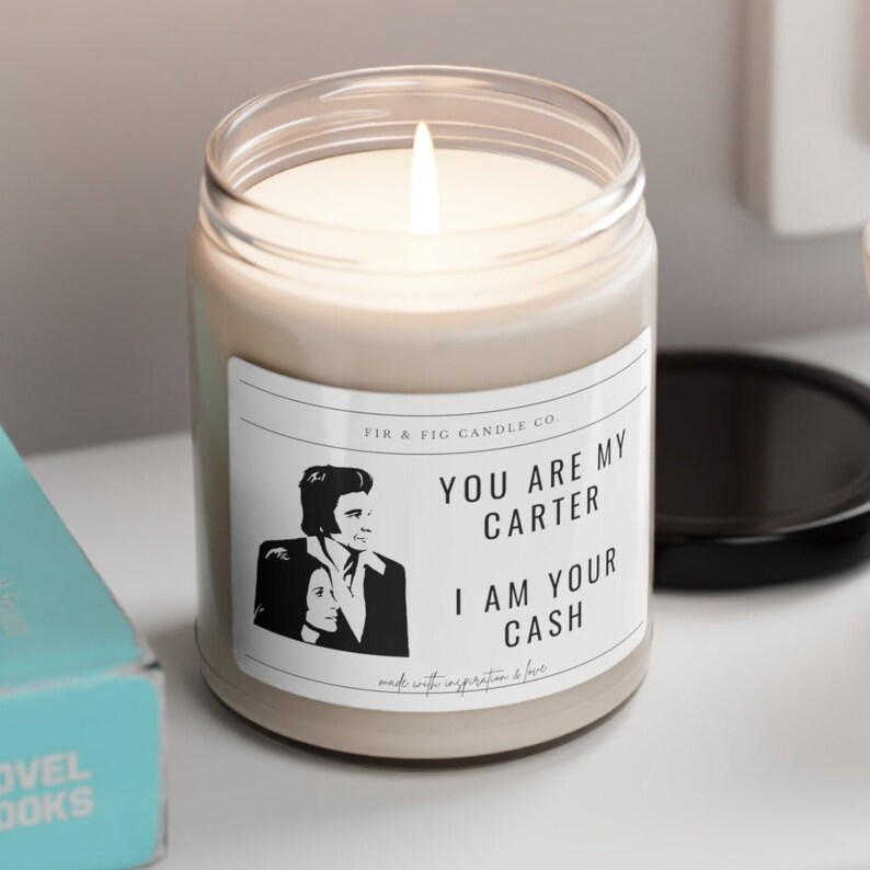 Johnny & June Carter Cash Eco-Friendly 100% Soy Candle Gift image 5