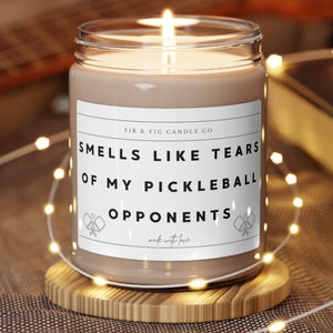 Tears of My Pickleball Opponents 9oz Candle Funny Candles image 1