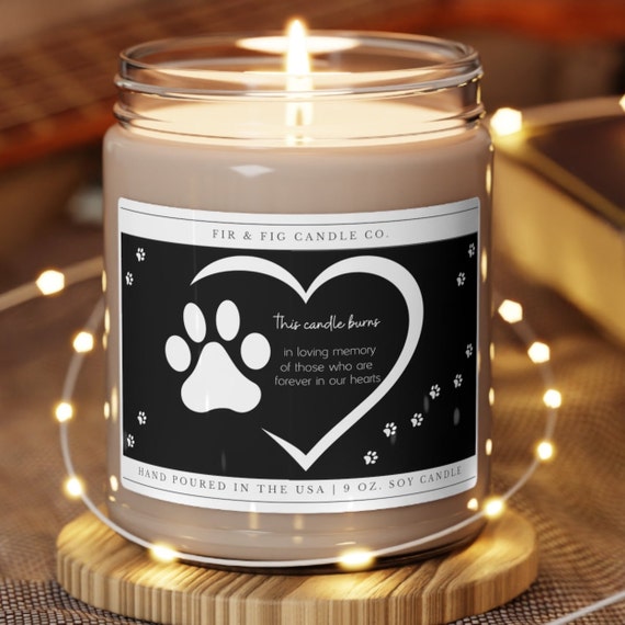 Pet Memorial 100 Eco friendly Soy Candle Dog Memorial Candle Dog Sympathy Candle Remembrance Gift Dog Lost a Pet Pet Memorial Candle Etsy Canada