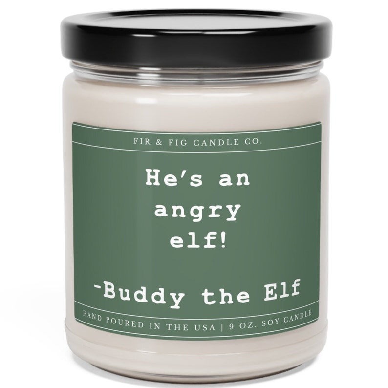 He's an Angry Elf Soy Candle - Thumbnail 3