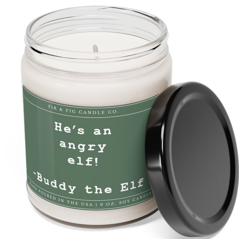 He's an Angry Elf Soy Candle - Thumbnail 2