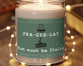 FRA GEE LAY A Christmas Story 100% Eco-Friendly 9oz Soy Candle, Christmas Candles, Holiday Candles, Winter Candle, Christmas Decor gifts