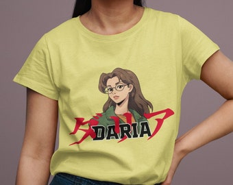 Daria Akira Tshirt, Cartoon Remix, Daria Anime Tee