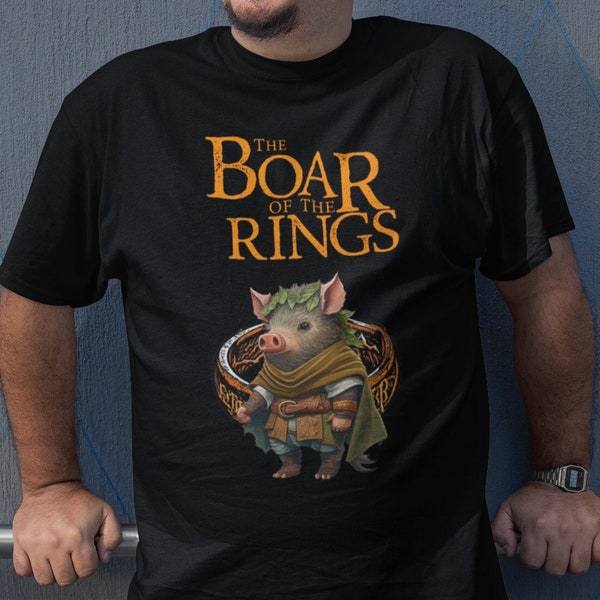 The Boar of the Rings Tshirt, Funny Movie T-shirt, The Lord of The Rings Tee