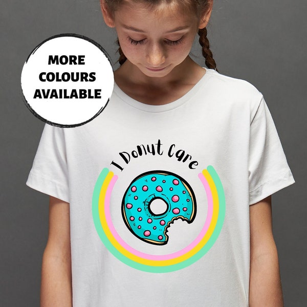 Kids I Donut Care Tshirt, Kids and Adults Designs, Mini Me Outfits