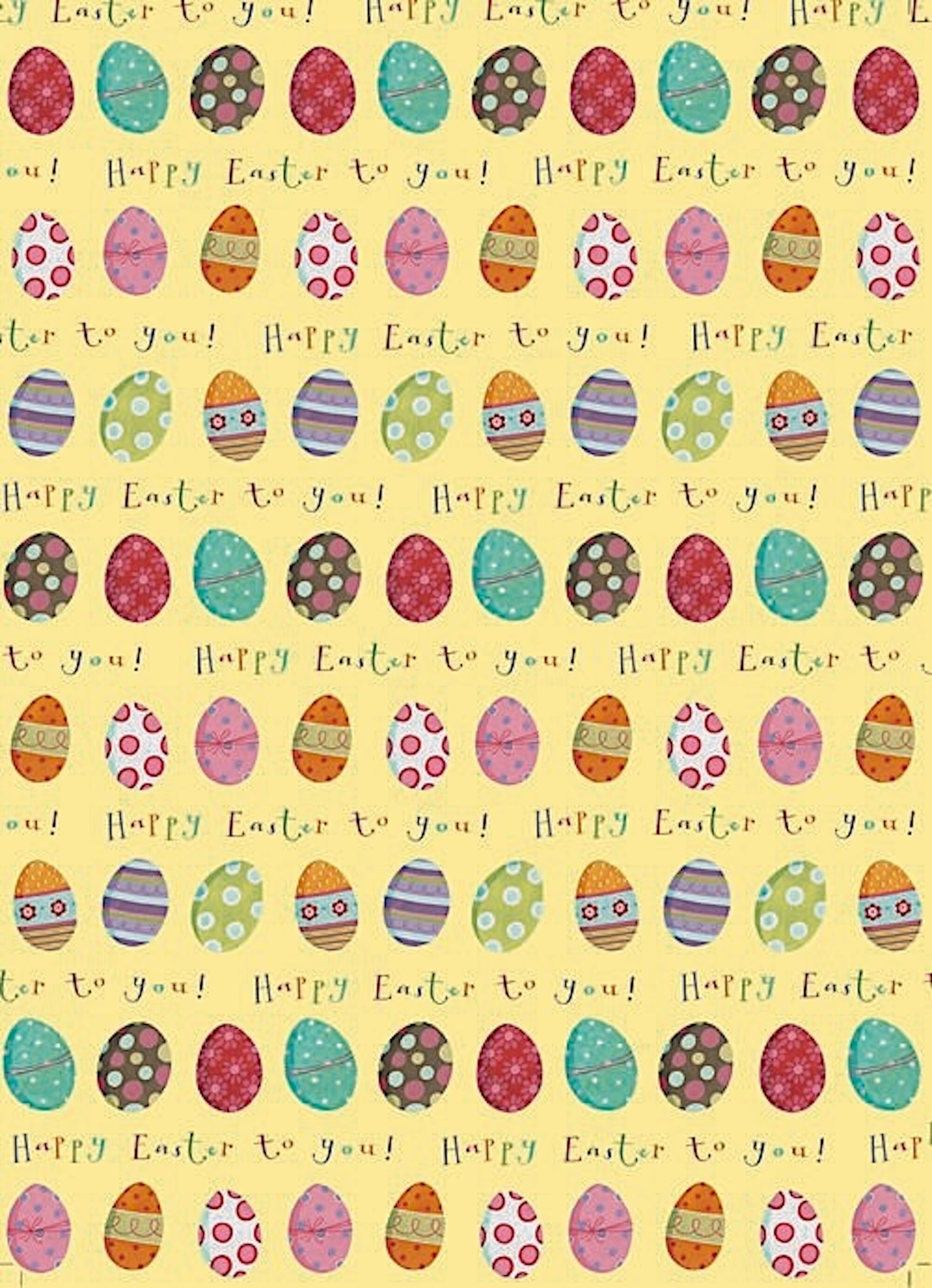 Easter Eggs Wrapping Paper Easter Wrapping Paper, Easter Gift Wrapping ...