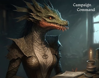 Kobold Artificer - D&D Charakter Portrait und Hintergrundgeschichte - Digital Art Download