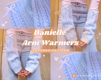 Danielle Arm Warmers Crochet Pattern | PDF | Digital Download