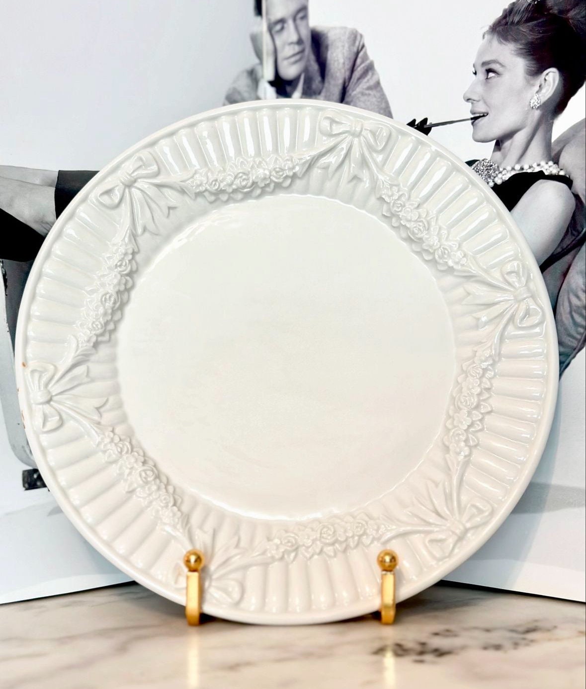 STUNNING RARE Tiffany and Co White Garland Plate - Etsy