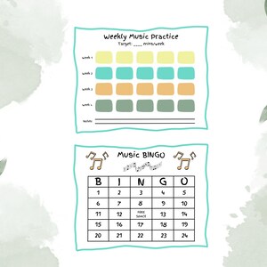 Music Practice Tracking Sheet