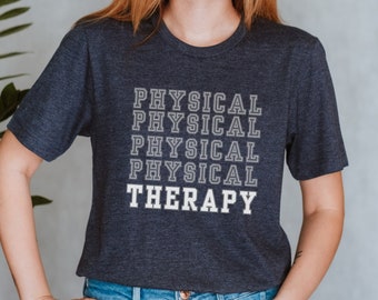 Physical Therapy Repeat Unisex Tshirt, Shirt for PT, Physical Therapy Student Shirt, Gift for Physical Therapist