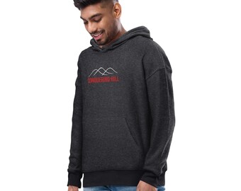 Unisex sueded fleece hoodie