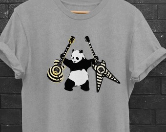 Panda mit Äxten | Banksy inspiriert | Zakk Wyldes Bulleye vs. ZV | Panda mit Gitarren | Graffiti/Spray Art Stil